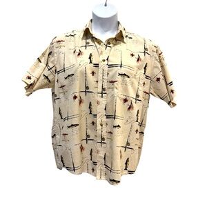 Natural Issue Mens fly fishing shirt, size medium